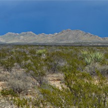 Mountains of the Big Bend National Park seen from our campsite few kilometers east of its eastern entrance